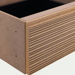 Rangement À Composer*alinea Bloc de 1 tiroir en chêne strié L40cm - Bois clair