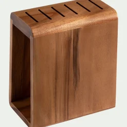 Aménagement Meuble Cuisine|Couteau De Cuisine*alinea Bloc rangement de couteaux en acacia - Bois foncé