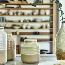 Bocal De Cuisine*alinea Bocal avec couvercle 0,75L en grès - Beige