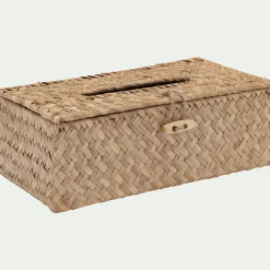 Boîte De Rangement|Accessoire De Salle De Bain*alinea Boite à mouchoirs en jonc de mer - Naturel