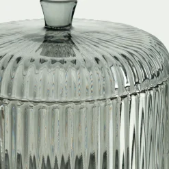 Décoration À Poser*alinea Boite déco en verre D10cm - Gris