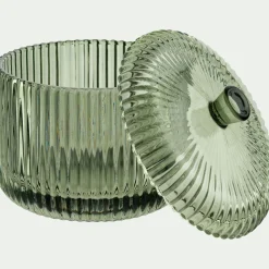 Décoration À Poser*alinea Boite déco en verre D10cm - Vert