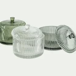 Décoration À Poser*alinea Boite déco en verre D10cm - Vert