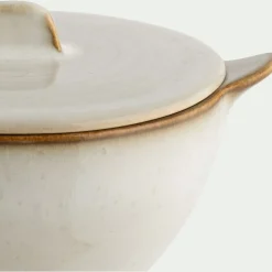 Vaisselle Petit Déjeuner|Bol*alinea Bol avec couvercle en grès D16,5cm - alpilles Beige