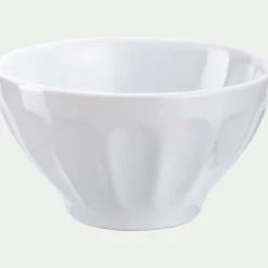 Vaisselle Petit Déjeuner|Bol*alinea Bol en faïence D16cm - ventoux Blanc