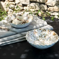 Vaisselle Petit Déjeuner|Bol*alinea Bol marbré en grès D18,5cm - alpilles Beige