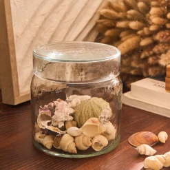 Décoration À Poser*alinea Boîte déco avec couvercle en verre D11cm - Transparent