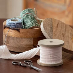 Matelas Enfant|Boîte De Rangement Enfant*alinea Boîte déco avec couvercle en manguier D15xH8,5cm - Marron