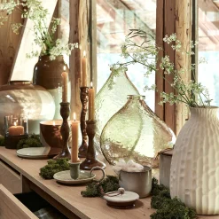 Décoration À Poser*alinea Boîte déco en grès H10cm - Gris