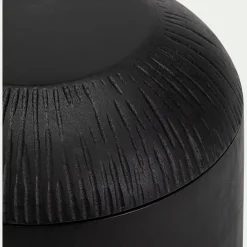Décoration À Poser*alinea Boîte déco ronde en manguier D15xH15,5cm - Noir