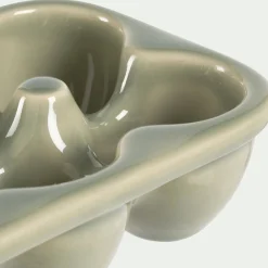 Aménagement Meuble Cuisine|Salière Et Poivrière*alinea Boîte pour 6 œufs en grès - Vert