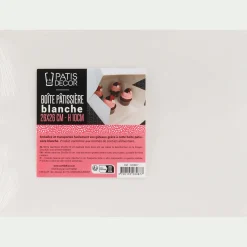 Ustensile Pour Pâtisserie*alinea Boîte pâtissière L26xl26xH10cm - Blanc