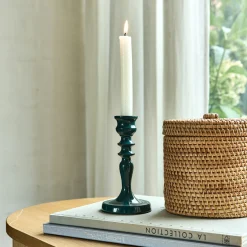 Bougeoir*alinea Bougeoir en aluminium H16cm - figuerolles Bleu