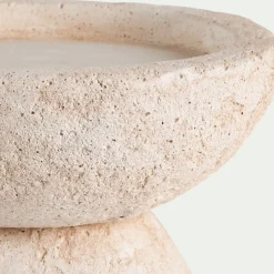 Bougeoir*alinea Bougeoir en ciment H15xD15,3cm - Beige