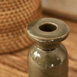 Bougeoir*alinea Bougeoir en céramique D5,5xH8,5cm - cèdre Vert