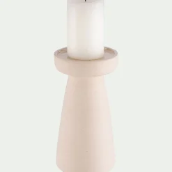 Bougeoir*alinea Bougeoir en grès D11,5xH22cm - beige