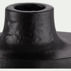 Bougeoir*alinea Bougeoir ovale en fonte d'aluminium H3,5cm - noir