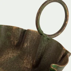 Décoration De La Table De Noël|Bougie Et Photophore De Noël*alinea Bougeoir plat en fer H7cm - Doré