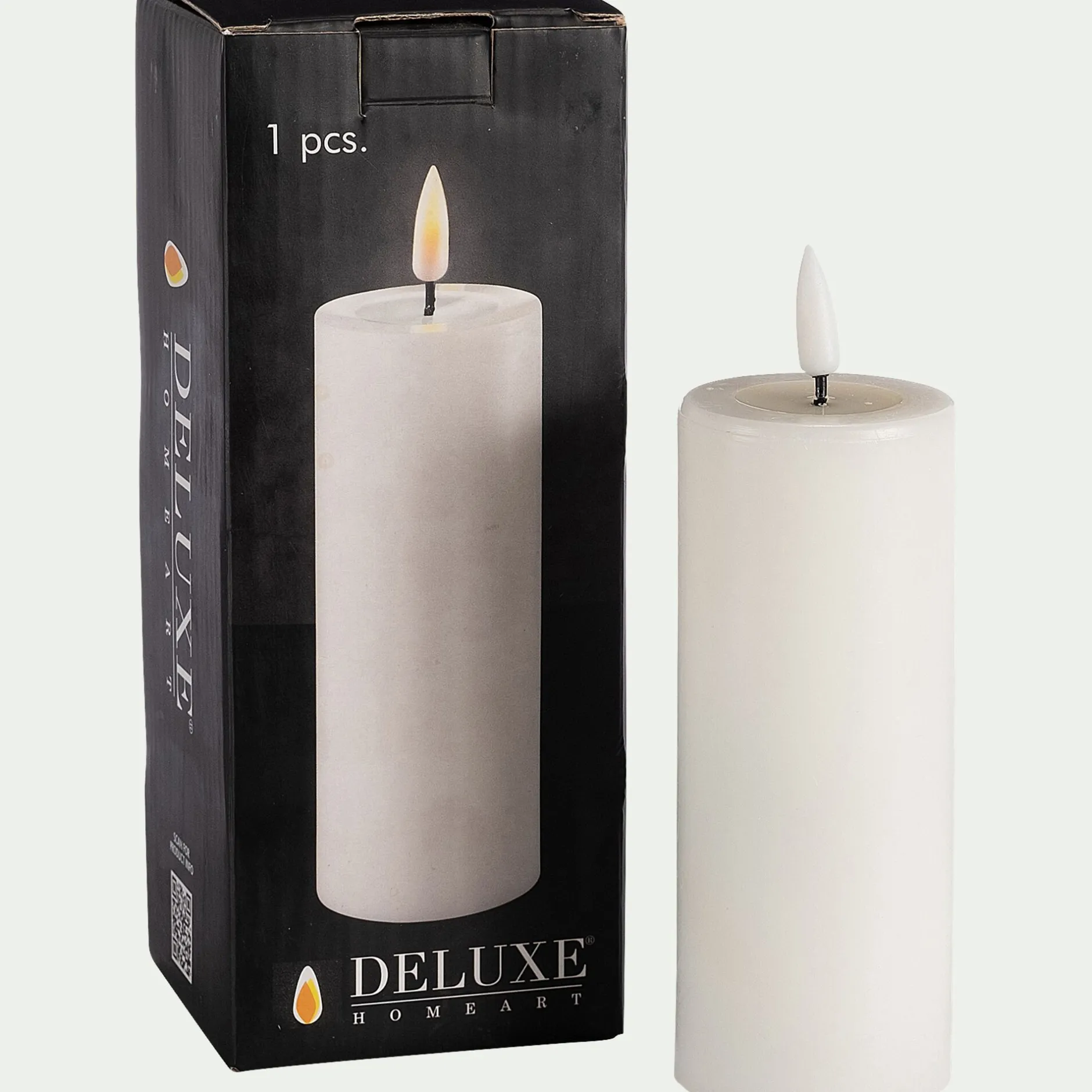 Bougie|Bougie Et Photophore De Noël*alinea Bougie à LED D5XH12,5cm - Blanc