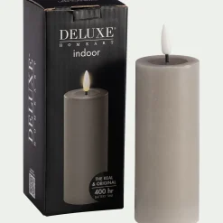 Bougie|Bougie Et Photophore De Noël*alinea Bougie à LED D5XH12,5cm - Taupe