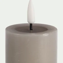 Bougie|Bougie Et Photophore De Noël*alinea Bougie à LED D5XH12,5cm - Taupe