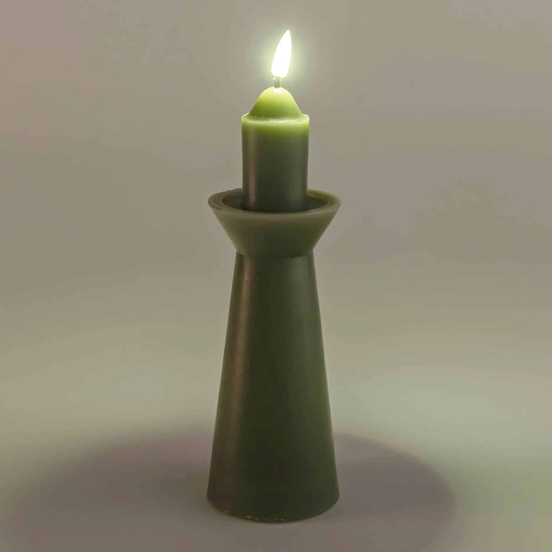 Bougie|Bougie Et Photophore De Noël*alinea Bougie à LED D6,9xH23,4cm - Vert