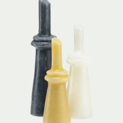 Bougie*alinea Bougie déco contemporaine H28,5cm - Blanc