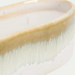 Bougie*alinea Bougie en céramique ovale - Beige