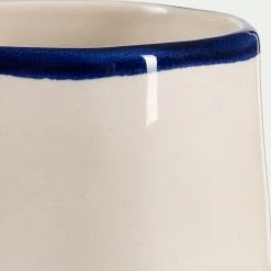 Bougie*alinea Bougie en faïence D10,5xH10cm - Bleu