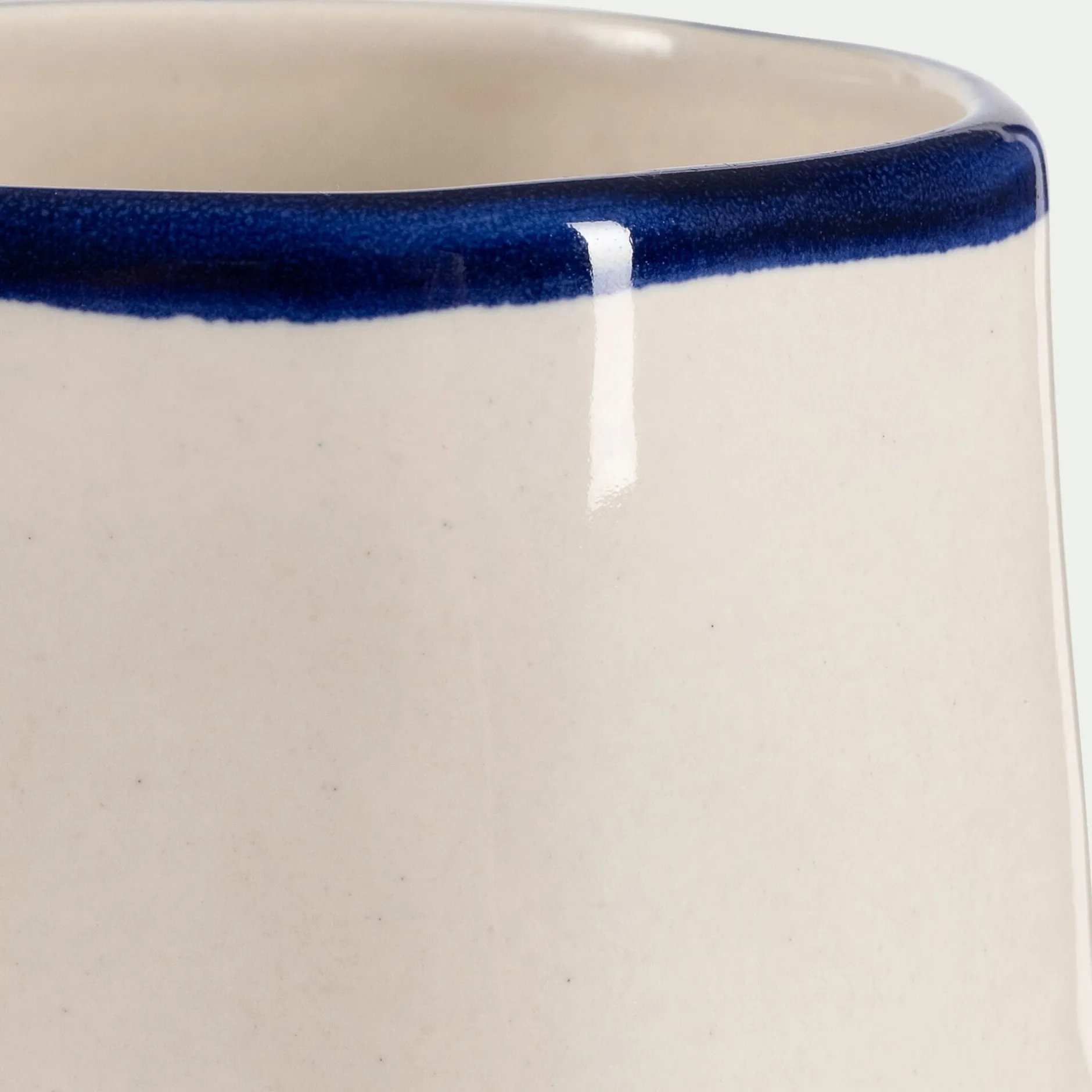 Bougie*alinea Bougie en faïence D10,5xH10cm - Bleu