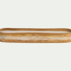 Bougie*alinea Bougie en faïence ovale l34,5cm - Beige