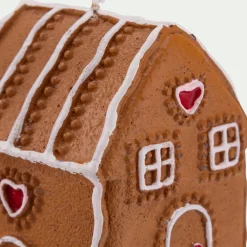 Décoration De La Table De Noël|Bougie Et Photophore De Noël*alinea Bougie forme maisonnette pain d'épices - Marron