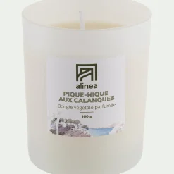 Bougie*alinea Bougie parfumée senteur pique nique Calanques 160g