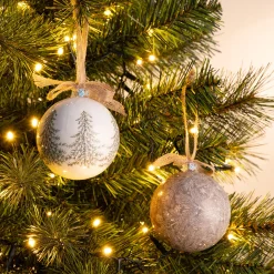 Boule De Noël*alinea Boule de Noël D8cm - (modèle aléatoire) Beige