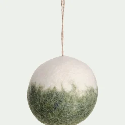 Boule De Noël*alinea Boule de Noël en laine D9cm (couleur aléatoire)