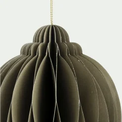 Boule De Noël*alinea Boule de Noël en papier D6cm - Vert