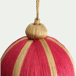 Boule De Noël*alinea Boule de Noël en tissu D8cm - Rouge