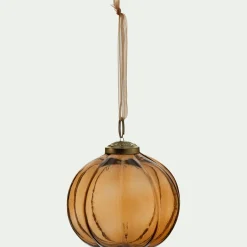 Boule De Noël*alinea Boule de Noël en verre D9cm - Orange