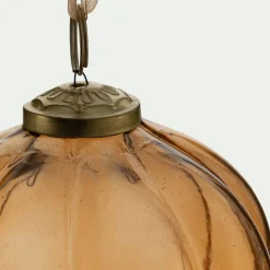 Boule De Noël*alinea Boule de Noël en verre D9cm - Orange