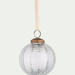 Boule De Noël*alinea Boule de Noël en verre D7,5cm - Transparent