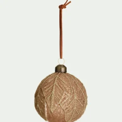 Boule De Noël*alinea Boule de noël en verre D8cm - (modèle aléatoire) Vert