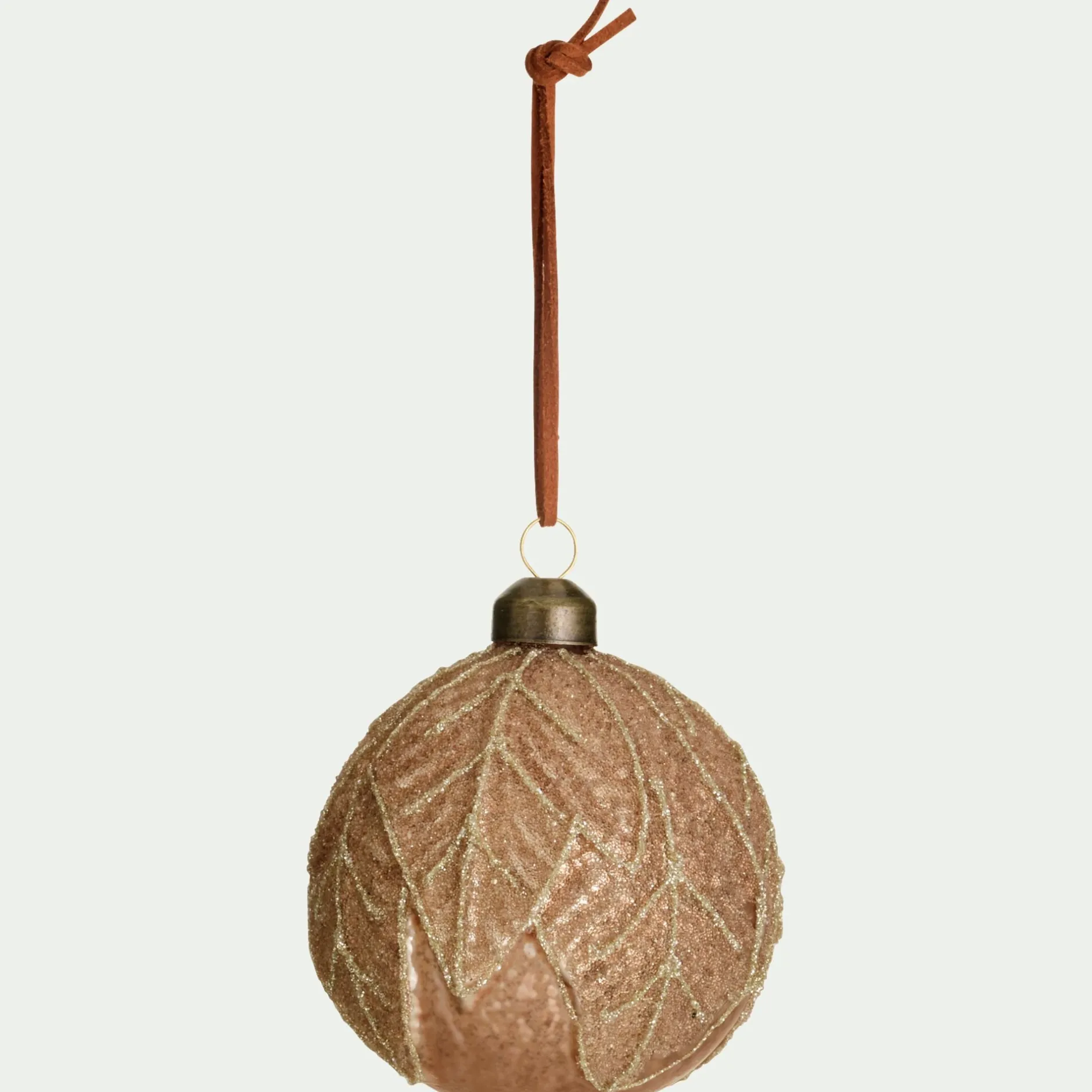 Boule De Noël*alinea Boule de noël en verre D8cm - (modèle aléatoire) Vert