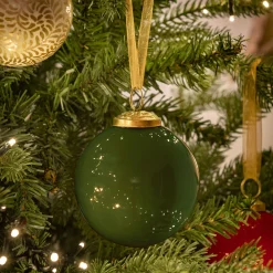 Boule De Noël*alinea Boule de Noël en verre D9cm - Vert