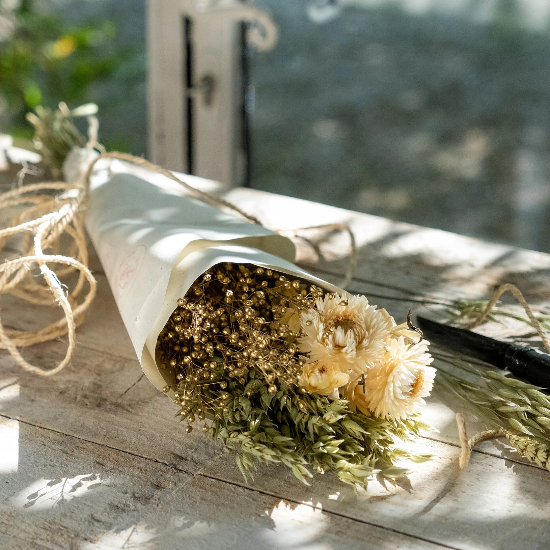 Fleurs Séchées|Décoration De La Table De Noël*alinea Bouquet de fleurs séchées H55cm - Naturel