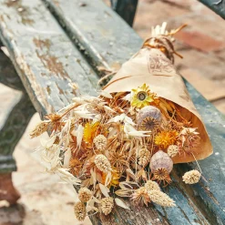 Fleurs Séchées*alinea Bouquet de fleurs séchées naturelles h46cm - Orange