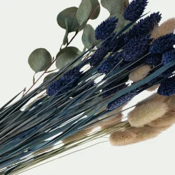 Fleurs Séchées*alinea Bouquet de plusieurs fleurs séchées 50cm - Bleu
