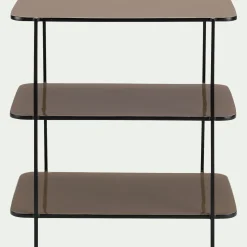 Table De Chevet|Bout De Canapé*alinea Bout de canapé en acier L30xH55cm - Beige