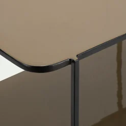 Table De Chevet|Bout De Canapé*alinea Bout de canapé en acier L30xH55cm - Beige