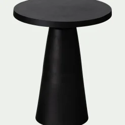 Table De Chevet|Bout De Canapé*alinea Bout de canapé en aluminium - D51xH60cm Noir