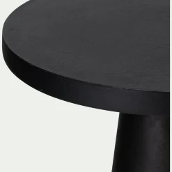 Table De Chevet|Bout De Canapé*alinea Bout de canapé en aluminium - D51xH60cm Noir